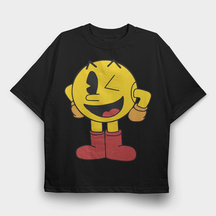 Pacman 5, Tricou Oversize Barbati (Unisex)