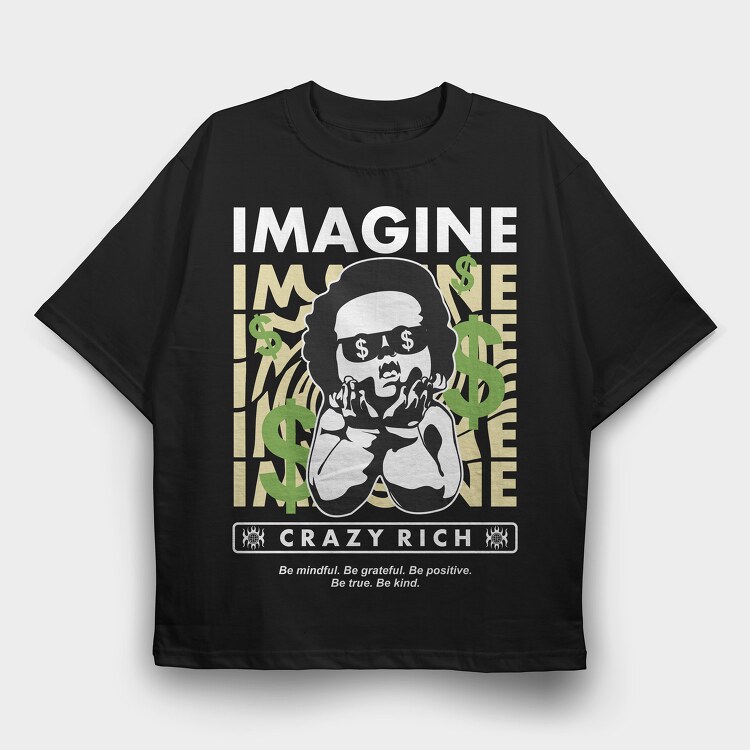 Imagine 2 2, Tricou Oversize Barbati (Unisex)