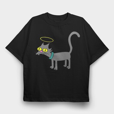 Vector Simpsons Cat2, Tricou Oversize Barbati (Unisex)
