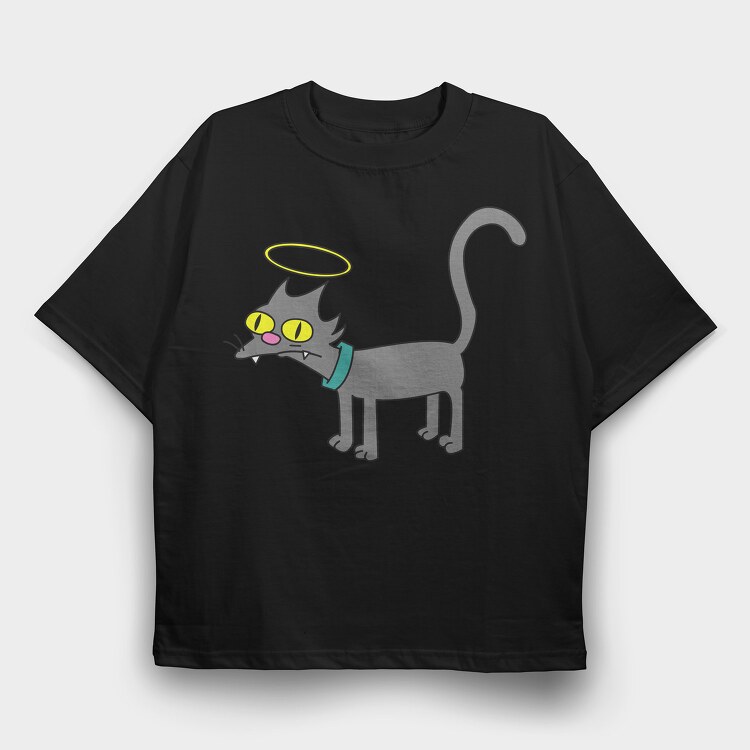 Vector Simpsons Cat2, Tricou Oversize Barbati (Unisex)