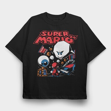 Super Mario 64, Tricou Oversize Barbati (Unisex)