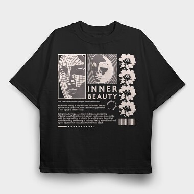 Inner Beauty 2, Tricou Oversize Barbati (Unisex)