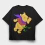 Cartoon Retro Winnie the Pooh 1, Tricou Oversize Barbati (Unisex)
