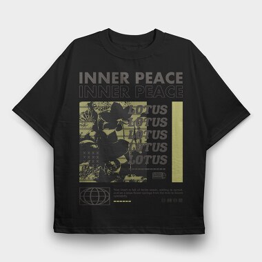 Inner Peace 1, Tricou Oversize Barbati (Unisex)