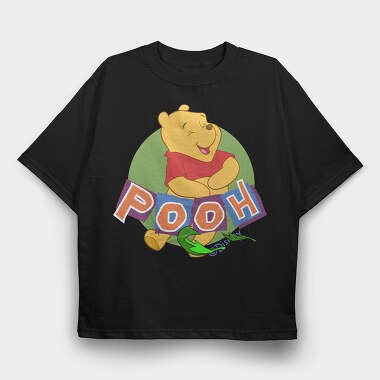 Cartoon Retro Winnie the Pooh 2, Tricou Oversize Barbati (Unisex)