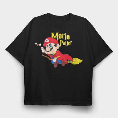 Super Mario 8, Tricou Oversize Barbati (Unisex)
