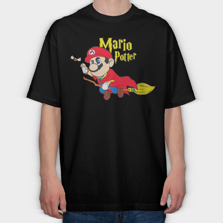Super Mario 8, Tricou Oversize Barbati (Unisex)