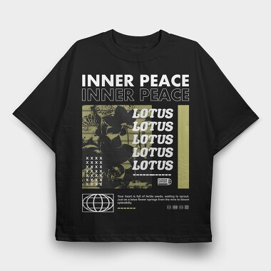 Inner Peace 2, Tricou Oversize Barbati (Unisex)