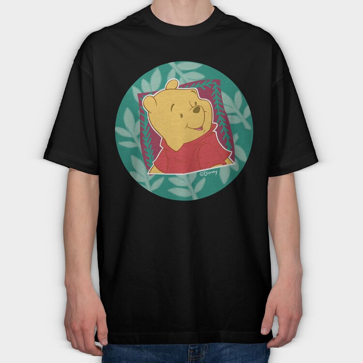 Cartoon Retro Winnie the Pooh 3, Tricou Oversize Barbati (Unisex)