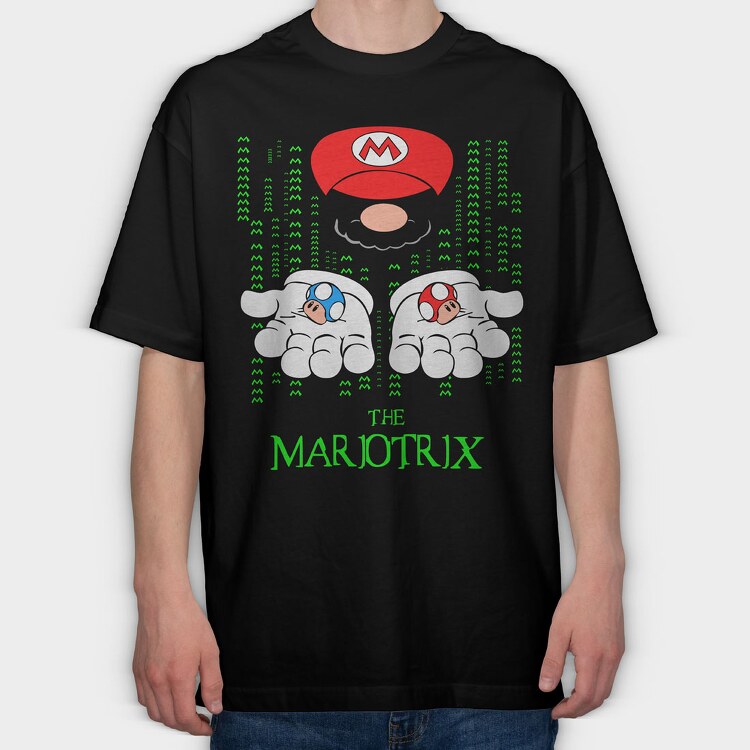 Super Mario 9, Tricou Oversize Barbati (Unisex)