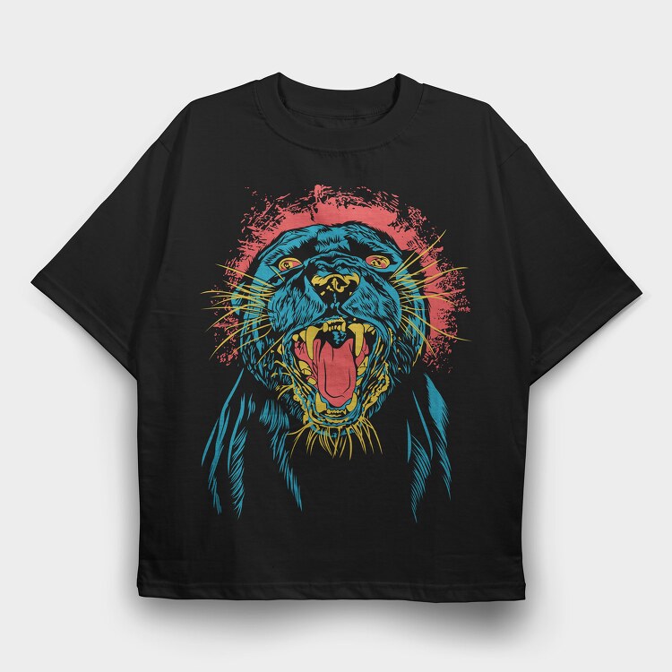 Panther, Tricou Oversize Barbati (Unisex)