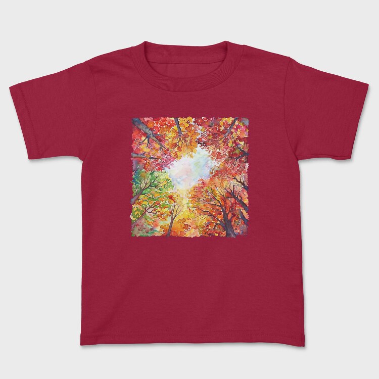 Autumn Leaves Forest, Tricou Copii