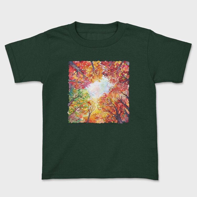 Autumn Leaves Forest, Tricou Copii