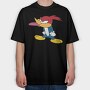 Cartoon Retro Woody Woodpecker 1, Tricou Oversize Barbati (Unisex)