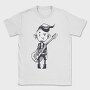 Character Holding Guitar Punk, Tricou Barbati (Unisex)