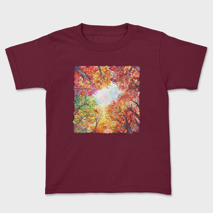 Autumn Leaves Forest, Tricou Copii