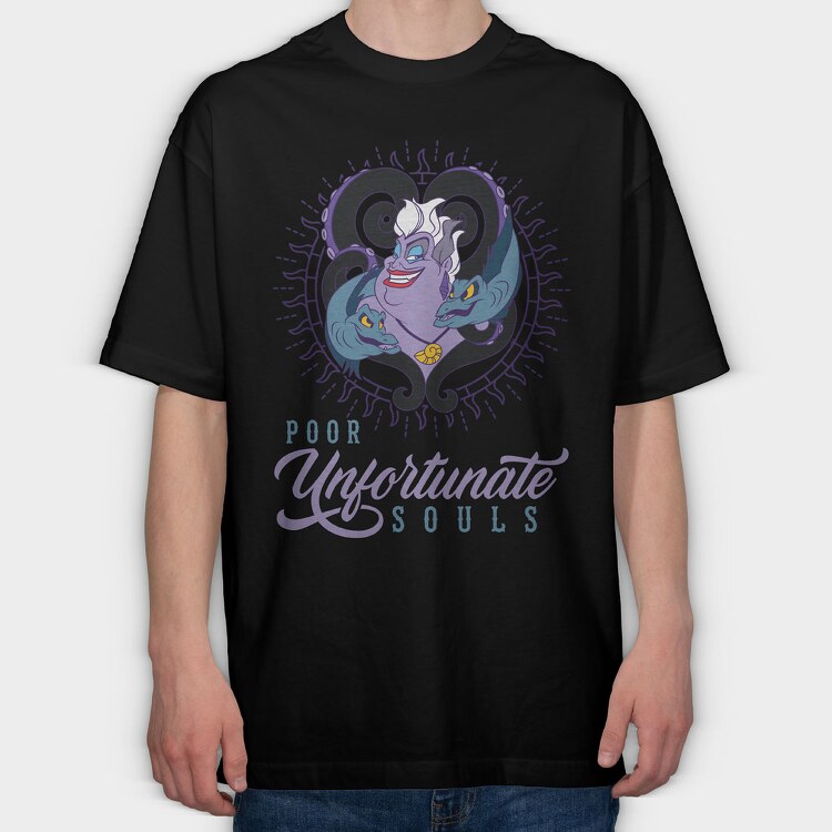 Villanas Disney Ursula A, Tricou Oversize Barbati (Unisex)