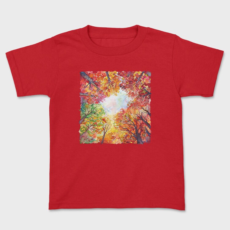 Autumn Leaves Forest, Tricou Copii