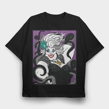 Villanas Disney Ursula C, Tricou Oversize Barbati (Unisex)