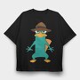 Phineas and Ferb 13, Tricou Oversize Barbati (Unisex)