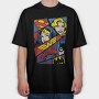 Supergirl Wonder Woman Batwoman, Tricou Oversize Barbati (Unisex)