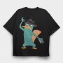 Phineas and Ferb 15, Tricou Oversize Barbati (Unisex)