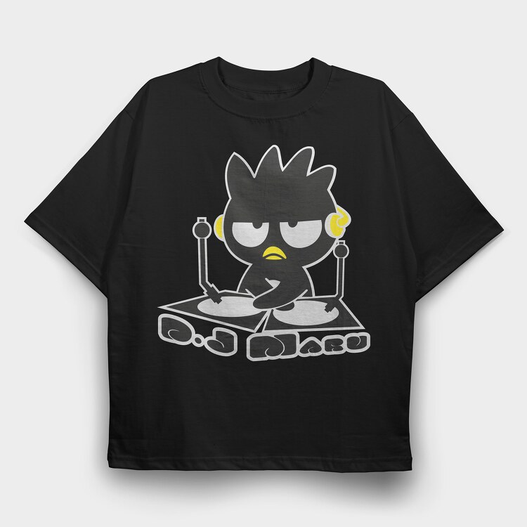Cartoon Retro Badtz Maru 1, Tricou Oversize Barbati (Unisex)