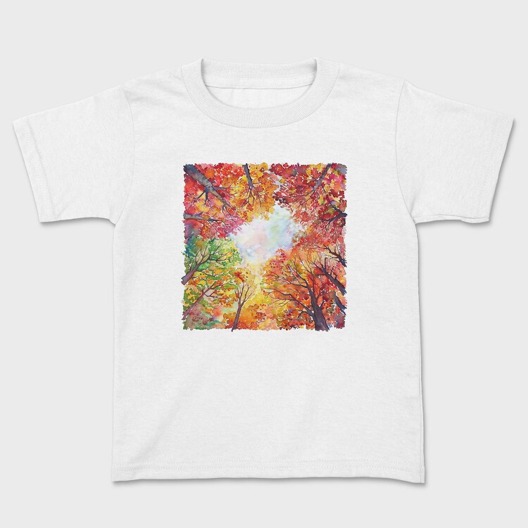 Autumn Leaves Forest, Tricou Copii