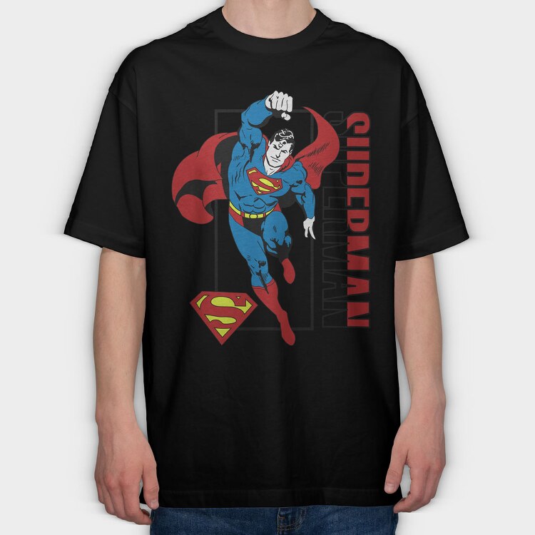Superman 1, Tricou Oversize Barbati (Unisex)
