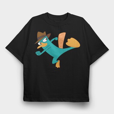 Phineas and Ferb 17, Tricou Oversize Barbati (Unisex)