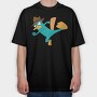 Phineas and Ferb 17, Tricou Oversize Barbati (Unisex)