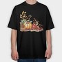 Autumn Pumpkin Bounty, Tricou Oversize Barbati (Unisex)