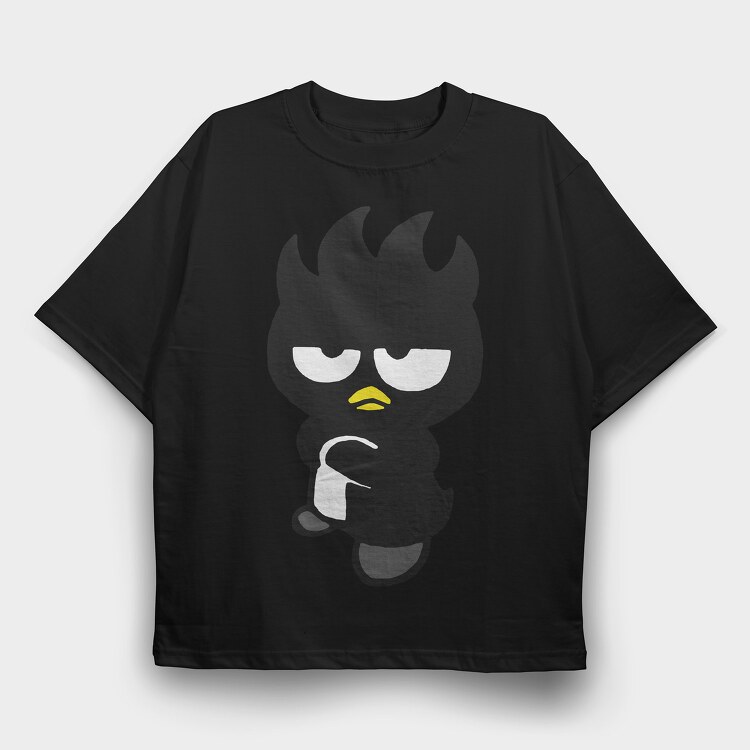 Cartoon Retro Badtz Maru 2, Tricou Oversize Barbati (Unisex)