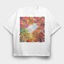 Autumn Leaves Forest, Tricou Oversize Barbati (Unisex)