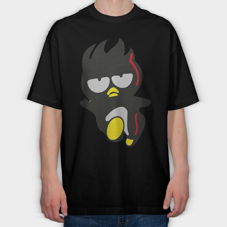 Cartoon Retro Badtz Maru 4, Tricou Oversize Barbati (Unisex)