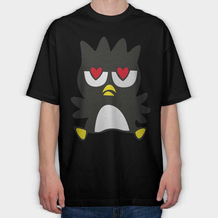 Cartoon Retro Badtz Maru 5, Tricou Oversize Barbati (Unisex)