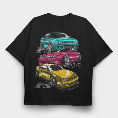 S Chassis, Tricou Oversize Barbati (Unisex)
