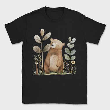 Bear In The Grass, Tricou Barbati (Unisex)