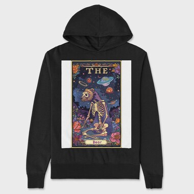 Bear Skeleton Space, Hanorac Oversize Barbati (Unisex)