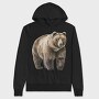 Bear Standing Pose, Hanorac Oversize Barbati (Unisex)