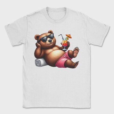 Bear Sunglasses Cocktail, Tricou Barbati (Unisex)