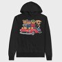 Bears In Car, Hanorac Oversize Barbati (Unisex)