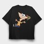 Phineas and Ferb 25, Tricou Oversize Barbati (Unisex)