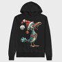 Bird Christmas Hat Ornament, Hanorac Oversize Barbati (Unisex)