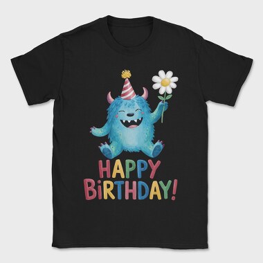 Birthday Monster Flower, Tricou Barbati (Unisex)