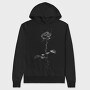 Black Rose Gothic, Hanorac Oversize Barbati (Unisex)