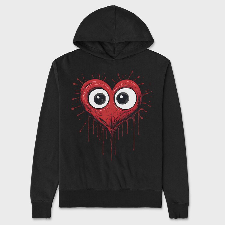 Bleeding Heart Eyes, Hanorac Oversize Barbati (Unisex)