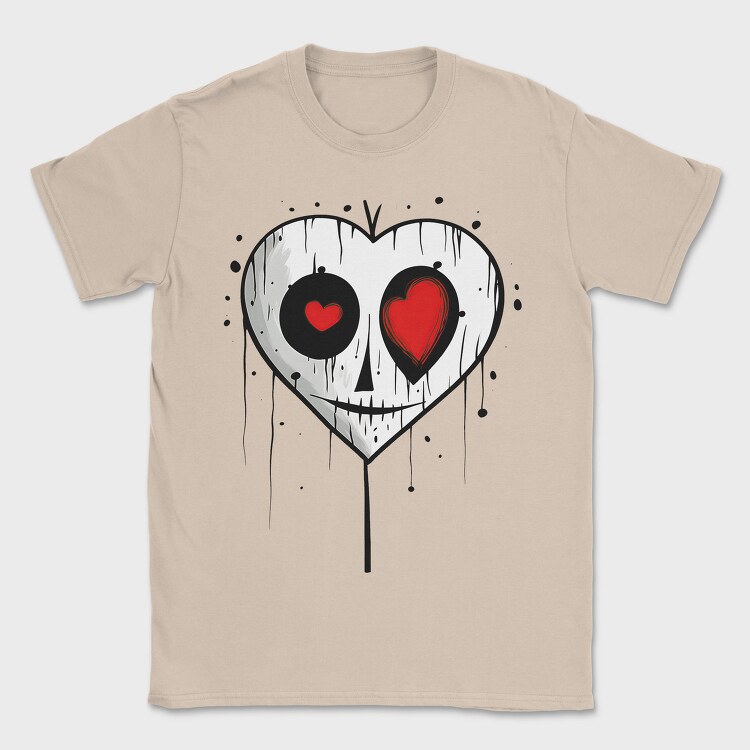 Bleeding Heart Sublimation, Tricou Barbati (Unisex)