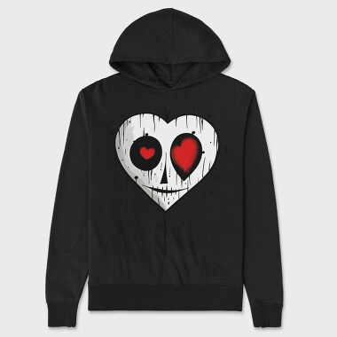 Bleeding Heart Sublimation, Hanorac Oversize Barbati (Unisex)