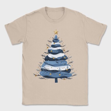Blue Snow Serenity Tree, Tricou Barbati (Unisex)